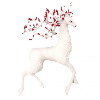 Handmade Snow Deer Figure