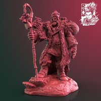 Grandfather Morus and Snowball Figure (Unpainted)