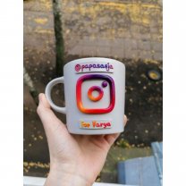 Instagram Custom Mug With Decor