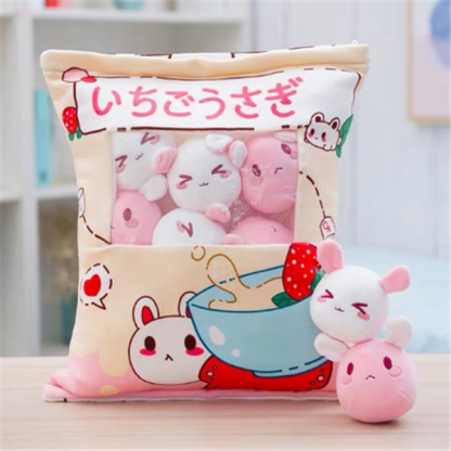 Snack Bag Plush Pillow (Beige)