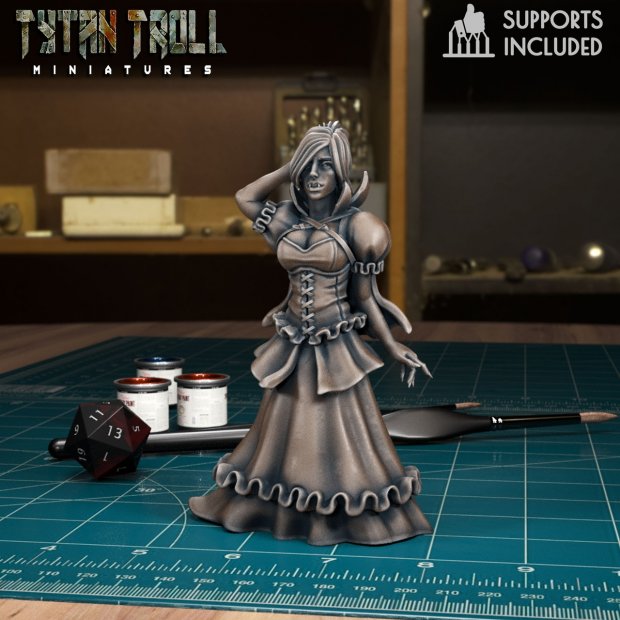 Orc princess Figure (Unpainted)