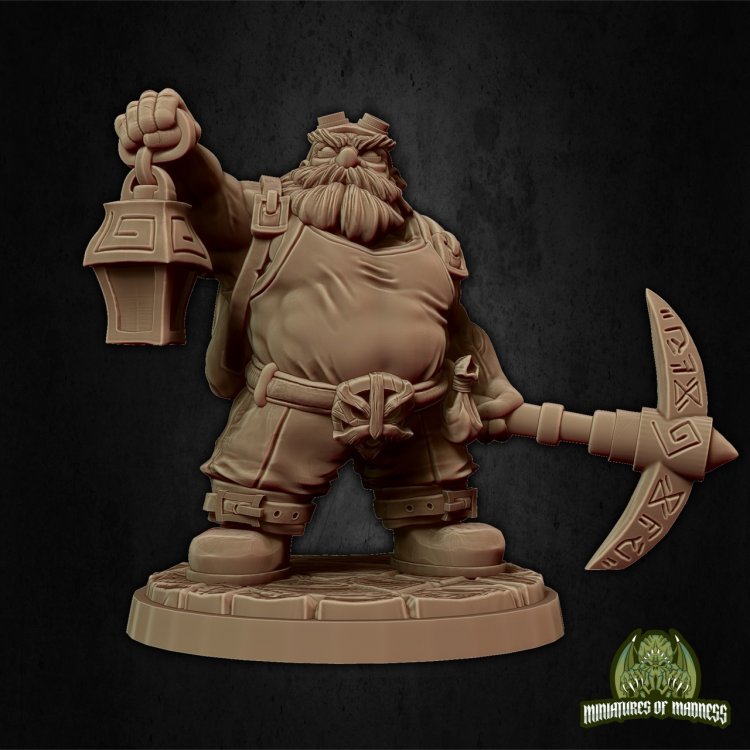 Giltur Miner Figure (Unpainted)