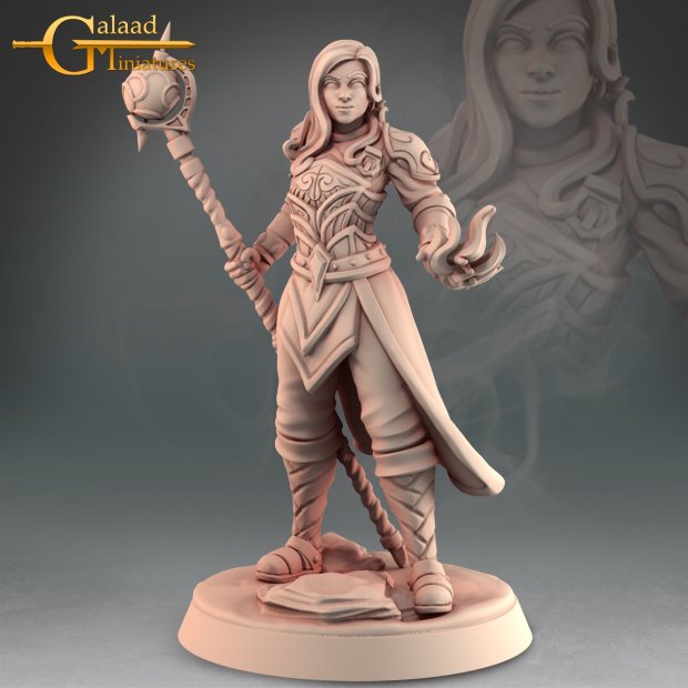 Battlemage Human Figure (Unpainted)