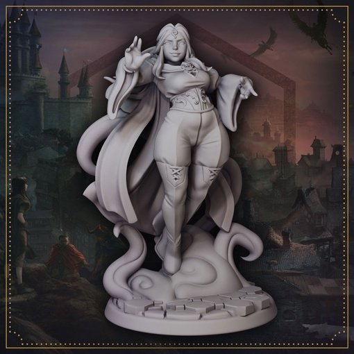 Victoria Is A Charming Witch Figure (Unpainted)