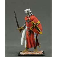 Teutonic Knight In Red Cloak Figure