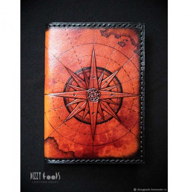 Wind Rose Passport Cover
