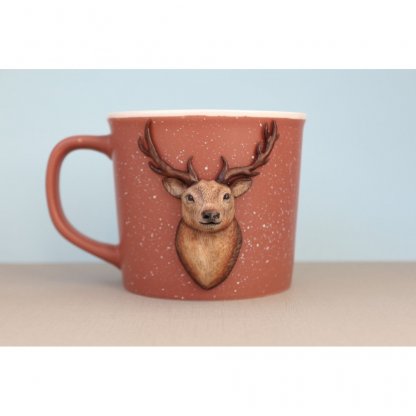 Deer Mug With Decor