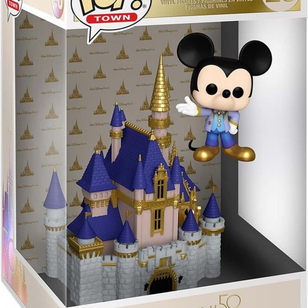 Funko Pop Town: Walt Disney World 50th - Cinderella Castle with Mickey Mouse Figure