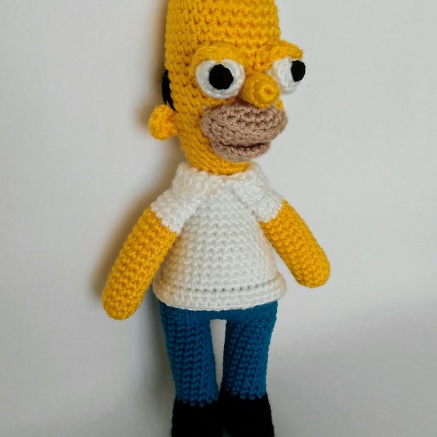The Simpsons - Homer Simpson (21 cm) Crochet Plush Toy