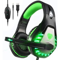 Pacrate (Green) RGB USB Gaming Headset