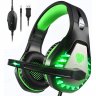 Pacrate (Green) RGB USB Gaming Headset