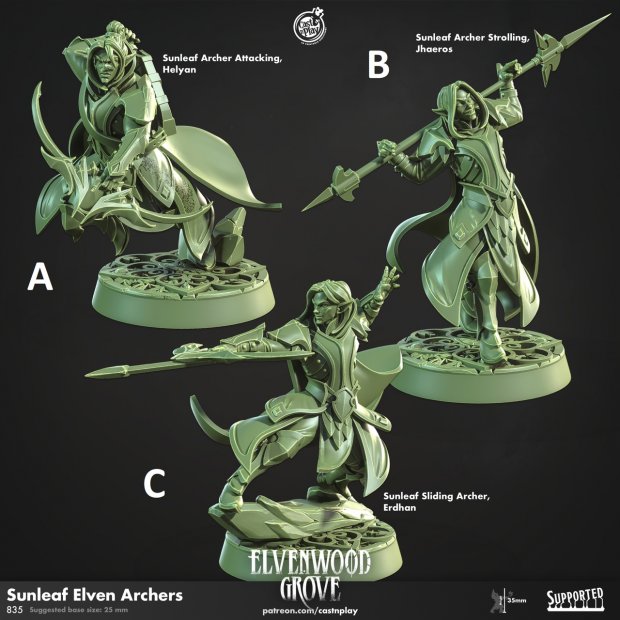 High Elves Warriors Figure (Unpainted)