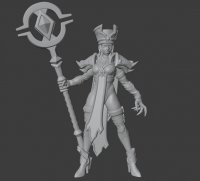 Exquisite Priestess Figure (Unpainted)