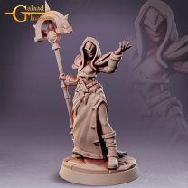 Man Magician with a Staff Figure (Unpainted) 
