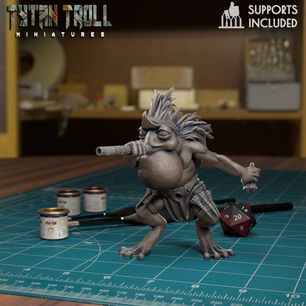 Grung spitter Figure (Unpainted)