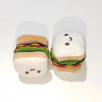 Food-Shaped Squeaky Pet Toy (Sandwich)