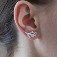Coral Mono Earring