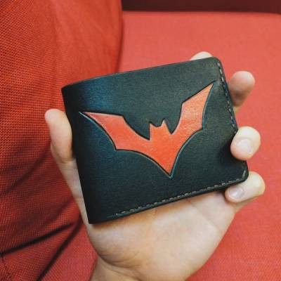 Handmade DC Comics - Batman Beyond Logo Custom Wallet Buy on 