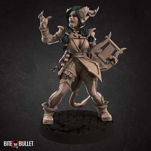 Pura with a harp Figure (Unpainted)
