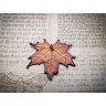 Dark Red Maple Leaf Pendant Necklace