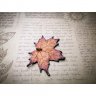 Dark Red Maple Leaf Pendant Necklace