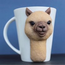 Alpaca Mug With Decor