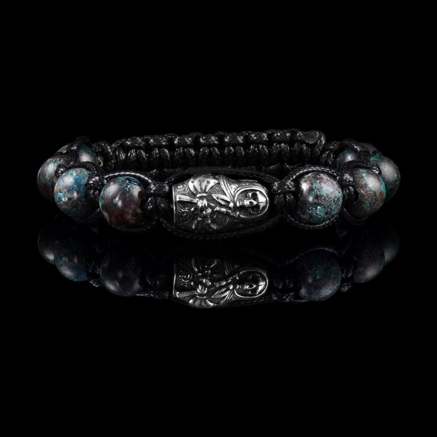 Death With AK-47 (Chrysocolla) Bracelet