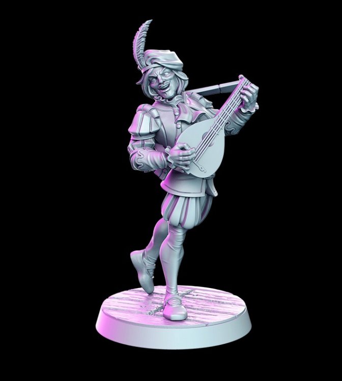 Witcher - Jaskier Figure (Unpainted)