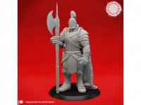 Stately knight with a halberd Figure (Unpainted)
