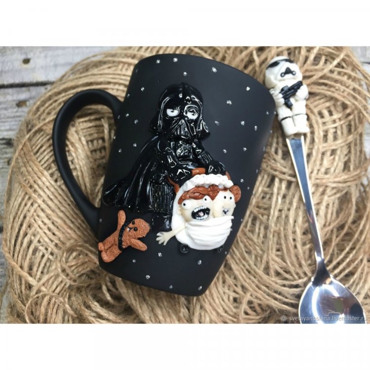 Handmade Star Wars - Dark Side Mug And Spoon