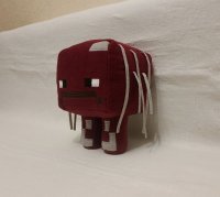 Strider Pixel Lava Creature Plush Toy (Maroon)