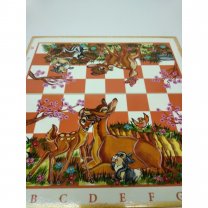 Handmade Bambi Travel Chess