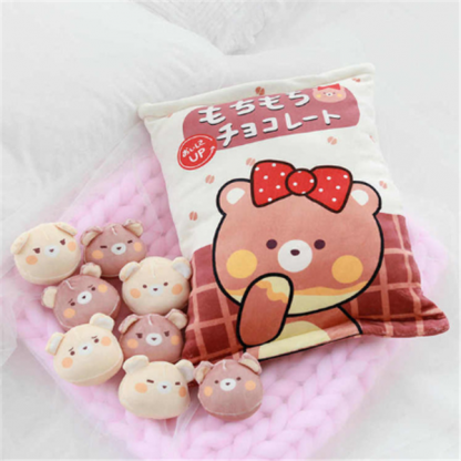 Snack Bag Plush Pillow (Brown)