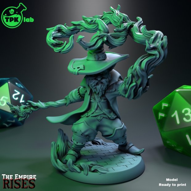 Sigmun the gnome magician Figure (Unpainted)