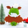 Green Dragon with Cookies Plush Toy