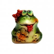Frog With Fly Figure