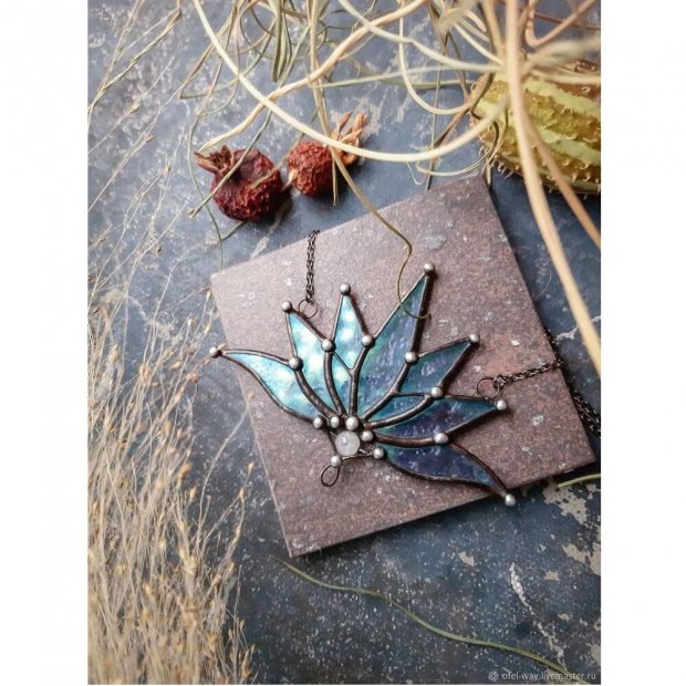 Blue Lotus Necklace