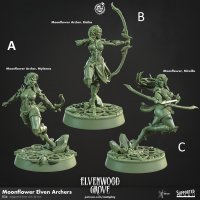 Moonflower Elves Archers Figure (Unpainted)