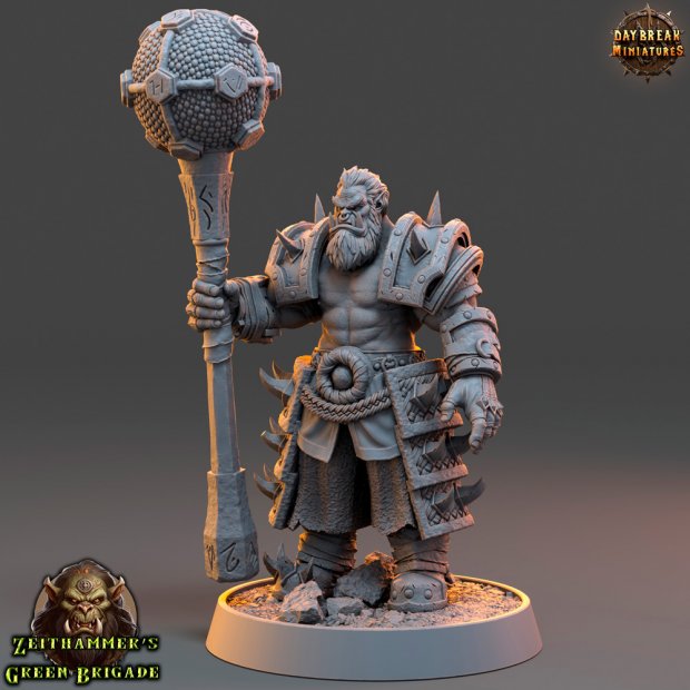 Orc General - Grazam Zeithammer Figure (Unpainted)