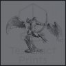Quirek, Aarakocra Archer Figure (Unpainted)