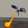 Flying Dragon Shelf Light Decoration (Black Dragon Fire)