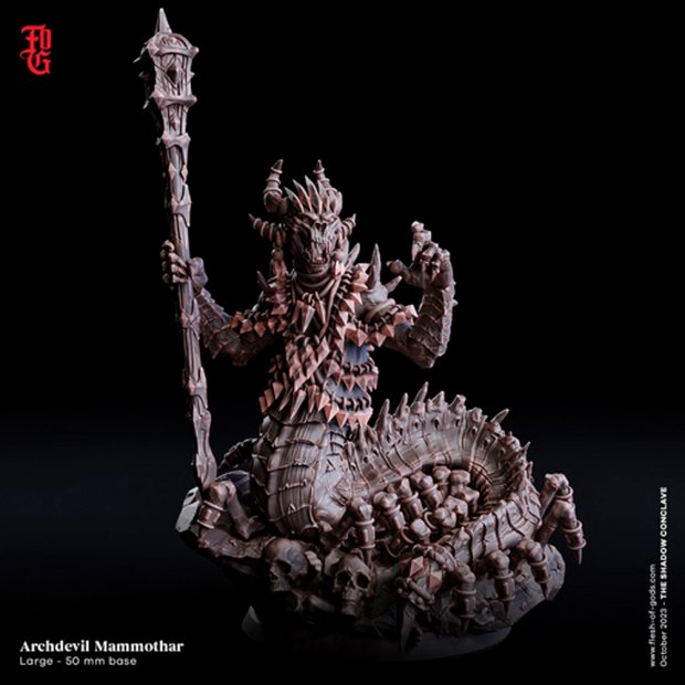 Archdevil - Mammoth Millipede Figure (Unpainted)
