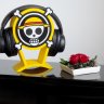 One Piece - Personalized Headphone Stand with Mugiwara and Heart Pirates sign
