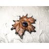 Autumn Maple Leaf With Eye V.2 Pendant Necklace