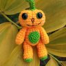Halloween Pumpkin Knitted Toy