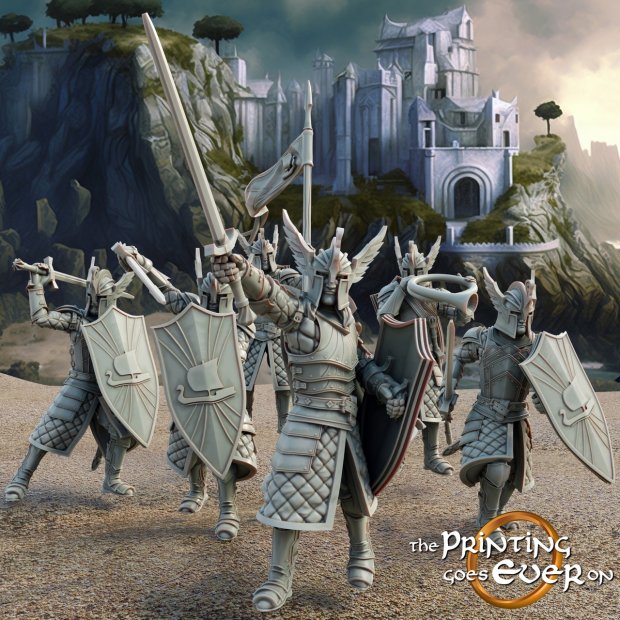 Winged Knights Figure (Unpainted)