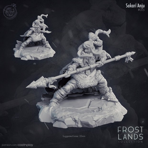 Northern huntress Figure (Unpainted)