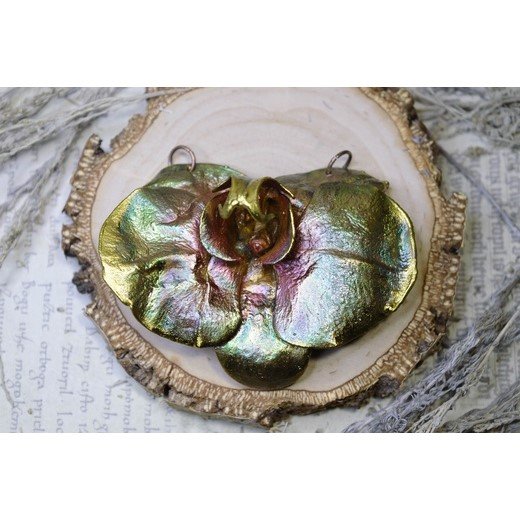 Orchid Pendant Necklace