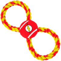 Buckle-Down DC Comics - The Flash Dog Toy Rope Tennis Ball