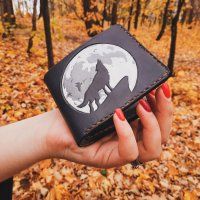 Handmade WOLF - Horror Werewolf Custom Wallet